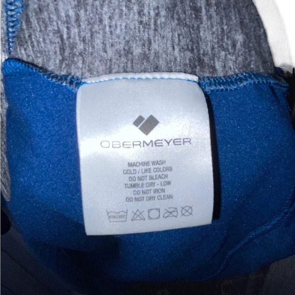 Obermeyer BAKER Popover Ski Boys Size XL Blue Gray 1/4 Zip Pullover Shirt KIDS - Picture 7 of 9